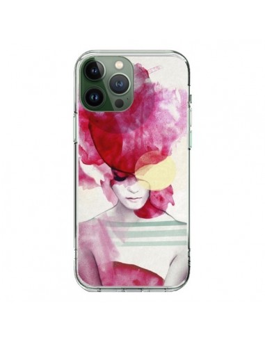 Cover iPhone 13 Pro Max Bright Pink Ritratt Donna - Jenny Liz Rome