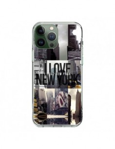 Cover iPhone 13 Pro Max I Love New Yorck City Nero -...