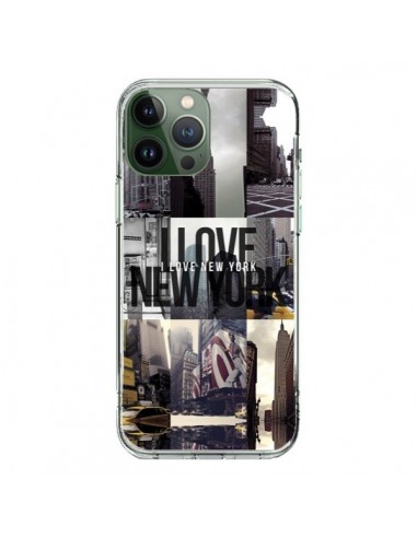 Coque iPhone 13 Pro Max I love New Yorck City noir - Javier Martinez
