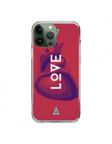 Coque iPhone 13 Pro Max Love Coeur Triangle Amour - Javier Martinez