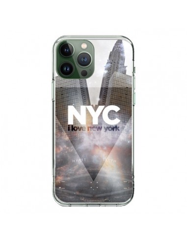 Coque iPhone 13 Pro Max I Love New York City Gris - Javier Martinez
