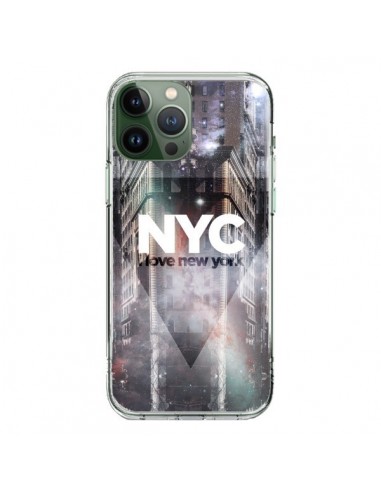 Coque iPhone 13 Pro Max I Love New York City Violet - Javier Martinez