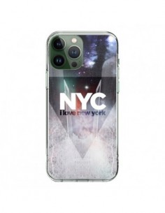Coque iPhone 13 Pro Max I Love New York City Bleu -...