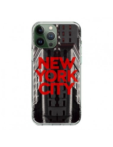 Coque iPhone 13 Pro Max New York City Rouge - Javier Martinez