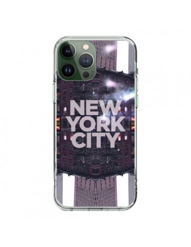 Coque iPhone 13 Pro Max New York City Violet - Javier Martinez