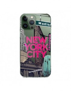 Coque iPhone 13 Pro Max New Yorck City NYC Transparente -...