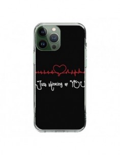 Coque iPhone 13 Pro Max Just Thinking of You Coeur Love...