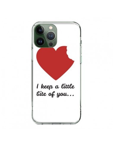 Coque iPhone 13 Pro Max I Keep a little bite of you Coeur Love Amour - Julien Martinez