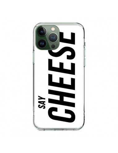 Coque iPhone 13 Pro Max Say Cheese Smile Blanc - Jonathan Perez