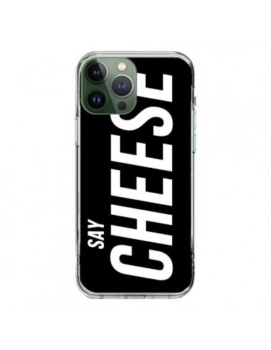 Coque iPhone 13 Pro Max Say Cheese Smile Noir - Jonathan Perez