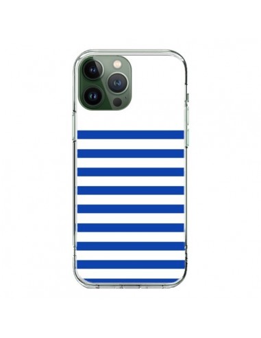 Coque iPhone 13 Pro Max Mariniere Bleu - Jonathan Perez