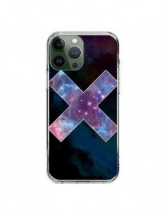 Coque iPhone 13 Pro Max Nebula Cross Croix Galaxie -...
