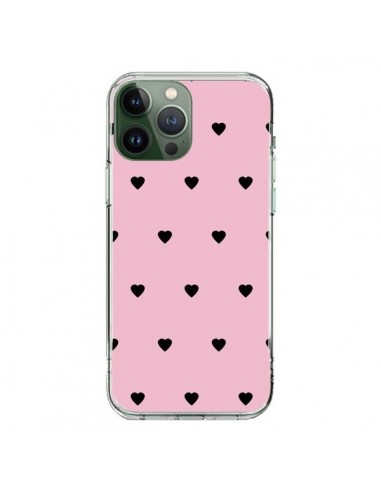 Coque iPhone 13 Pro Max Coeurs Roses - Jonathan Perez