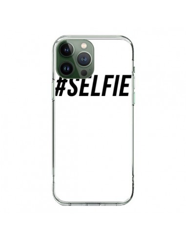 Coque iPhone 13 Pro Max Hashtag Selfie Noir Vertical - Jonathan Perez