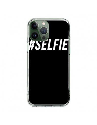 Coque iPhone 13 Pro Max Hashtag Selfie Blanc Vertical - Jonathan Perez