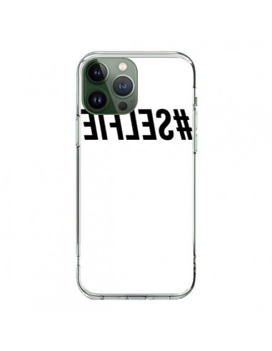 Coque iPhone 13 Pro Max Hashtag Selfie Noir Inversé - Jonathan Perez