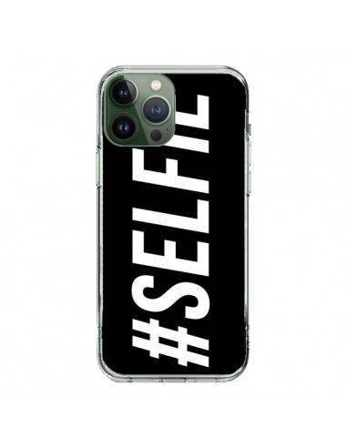 Coque iPhone 13 Pro Max Hashtag Selfie Noir Horizontal - Jonathan Perez