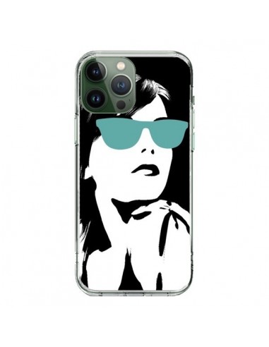 Cover iPhone 13 Pro Max Fille Lunettes Blues - Jonathan Perez