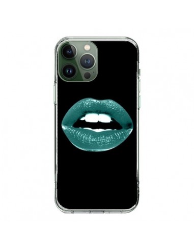 Coque iPhone 13 Pro Max Lèvres Bleues - Jonathan Perez