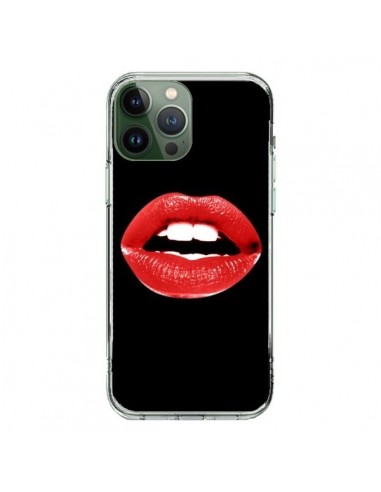 Coque iPhone 13 Pro Max Lèvres Rouges - Jonathan Perez