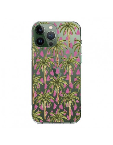 Cover iPhone 13 Pro Max Palme Trasparente - Dricia Do