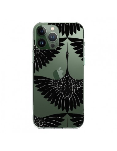 Cover iPhone 13 Pro Max Pavone Trasparente - Dricia Do