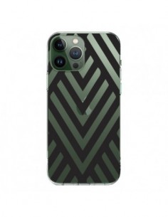 Cover iPhone 13 Pro Max Geometrico Azteco Nero...
