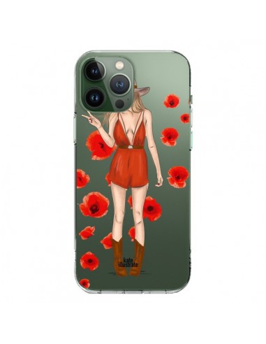 Coque iPhone 13 Pro Max Young Wild and Free Coachella Transparente - kateillustrate