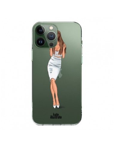 Coque iPhone 13 Pro Max Ice Queen Ariana Grande Chanteuse Singer Transparente - kateillustrate