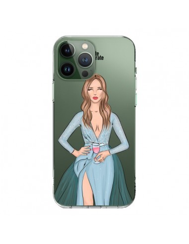 Coque iPhone 13 Pro Max Cheers Diner Gala Champagne Transparente - kateillustrate