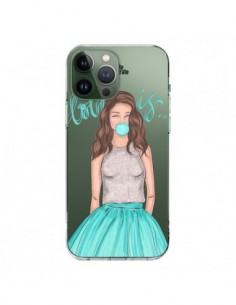 Cover iPhone 13 Pro Max Bubble Girls Tiffany Blu...