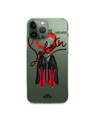 Coque iPhone 13 Pro Max The Devil Wears Shoes Demon Chaussures Transparente - kateillustrate