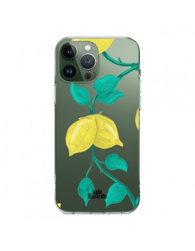 Coque iPhone 13 Pro Max Lemons Citrons Transparente - kateillustrate