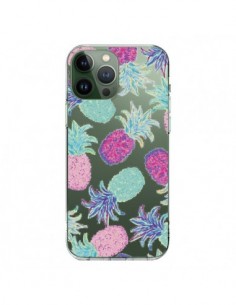 Cover iPhone 13 Pro Max Ananas Frutta Estate Trasparente...