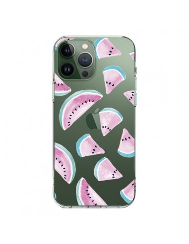 Coque iPhone 13 Pro Max Pasteque Watermelon Fruit Ete Summer Transparente - Lisa Argyropoulos