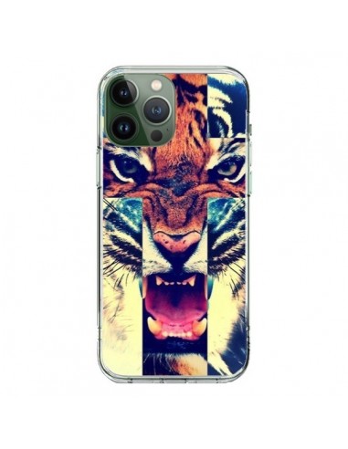 Coque iPhone 13 Pro Max Tigre Swag Croix Roar Tiger - Laetitia