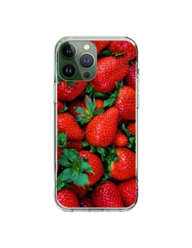 Coque iPhone 13 Pro Max Fraise Strawberry Fruit - Laetitia