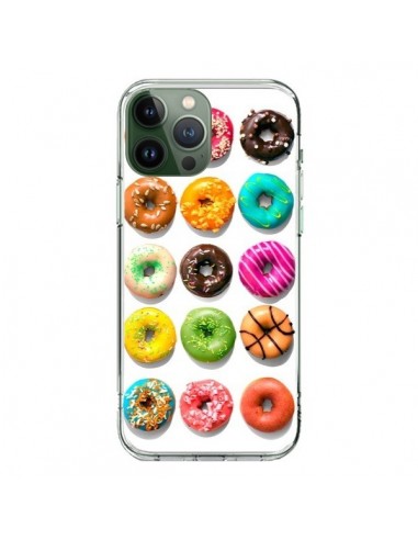 Coque iPhone 13 Pro Max Donuts Multicolore Chocolat Vanille - Laetitia