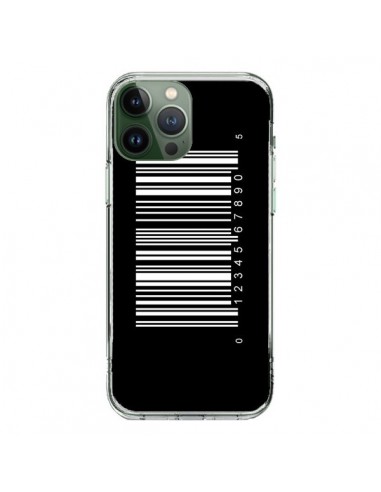 Coque iPhone 13 Pro Max Code Barres Blanc - Laetitia