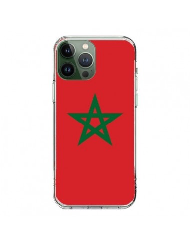 Coque iPhone 13 Pro Max Drapeau Maroc Marocain - Laetitia
