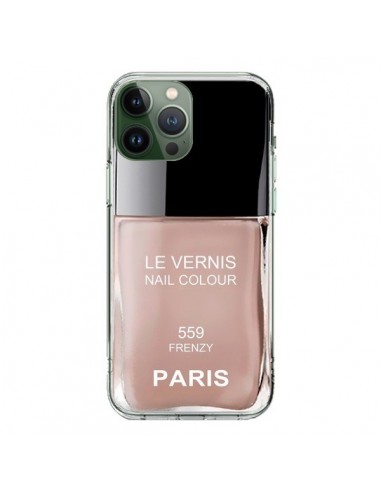 Coque iPhone 13 Pro Max Vernis Paris Frenzy Beige - Laetitia