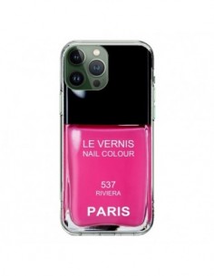 iPhone 13 Pro Max Case Nail polish Paris Riviera Pink -...