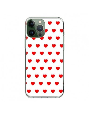 Cover iPhone 13 Pro Max Cuore Rosso sfondo Bianco - Laetitia