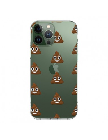 Cover iPhone 13 Pro Max Shit Poop Emoji Trasparente - Laetitia