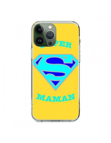 Coque iPhone 13 Pro Max Super Maman Superman - Laetitia
