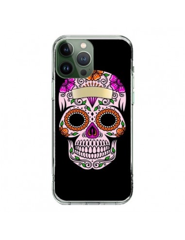 Coque iPhone 13 Pro Max Tête de Mort Mexicaine Multicolore - Laetitia