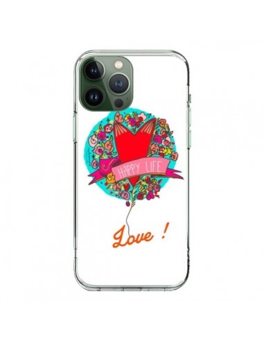 Coque iPhone 13 Pro Max Love Happy Life - Leellouebrigitte
