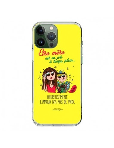 Coque iPhone 13 Pro Max Etre mère est un job à plein temps Fête des Mères - Leellouebrigitte