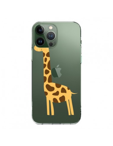 Coque iPhone 13 Pro Max Girafe Giraffe Animal Savane Transparente - Petit Griffin