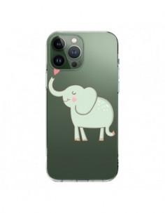Cover iPhone 13 Pro Max Elefante Animale Cuore Amore...